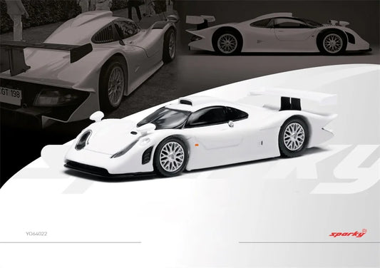 [PreSale]  Sparky 1:64 911 GT1 1998 White Diecast Model Car