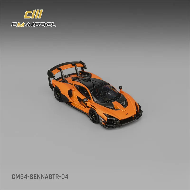 CM MODEL 1:64 Senna Papaya orange Die-Cast Car Model Collection Miniature