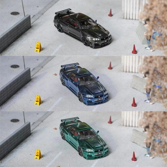 Fuji 1:64 Skyline R34 GT-R Nismo Z-Tune Carbon Limited999 Diecast Model Car
