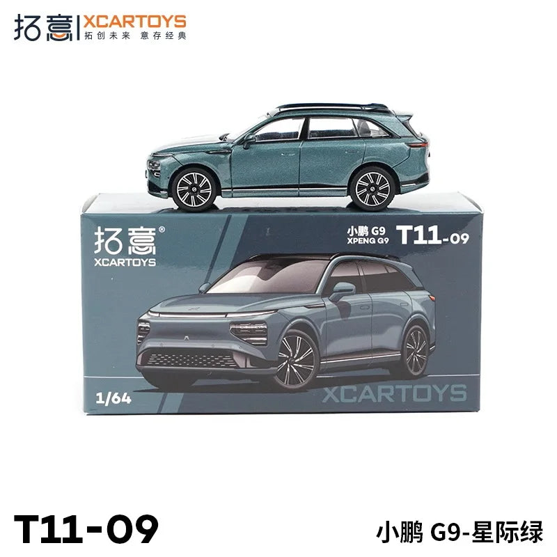 XCartoys 1:64 Xiaopeng G9 Interstellar Green Diecast Model Car