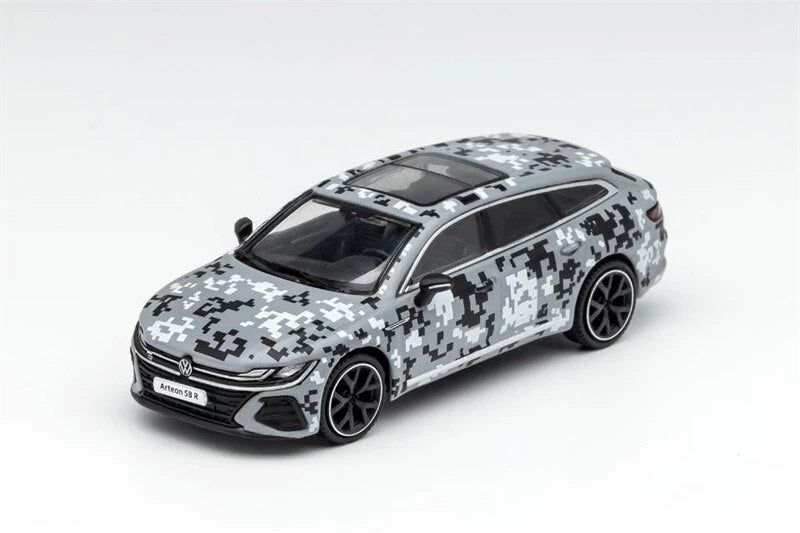 **Pre-Order** GCD 1:64 Arteon R /CC Shooting Brake Grayscale Camouflage LHD Diecast Model Car