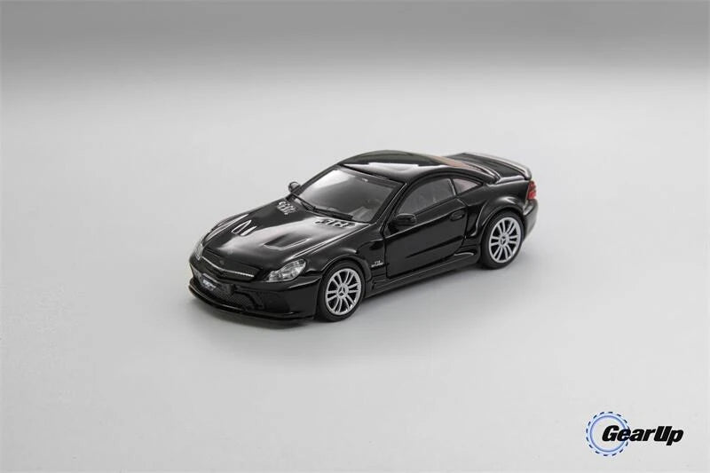 Gear Up Models/GUM 1:64 SL65 Black Series SL class 5 R230 2008 6.0L V12 Die-Cast Car Model Collection Miniature