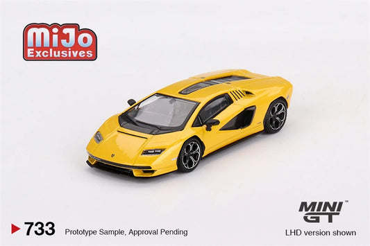 **Pre-order** MINI GT Mijo Exclusives 1:64 Countach LPI 800-4 New Giallo Orion Diecast Model Car