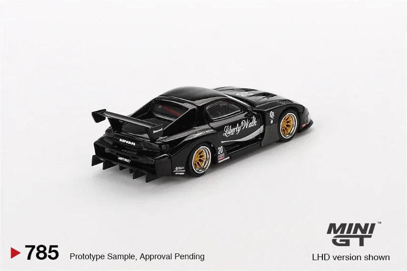 **Pre-Order** MINI GT 1:64 RX-7 LB-Super Silhouette Liberty Walk Black LHD Diecast Model Car