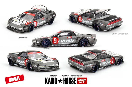 PreSale Kaido House/MINI GT NSX Kaido Test Car Spec V1 China Edition Die-Cast Car Model Collection Miniature