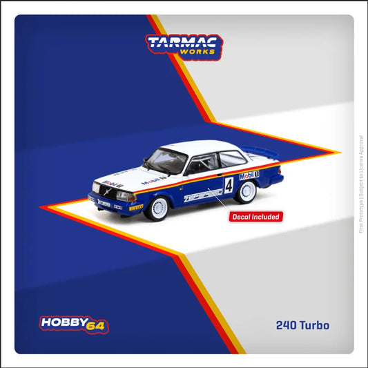 Tarmac Works 1:64 240 Turbo Malaysian Group A Championships 1987 Winner Diecast Model Car