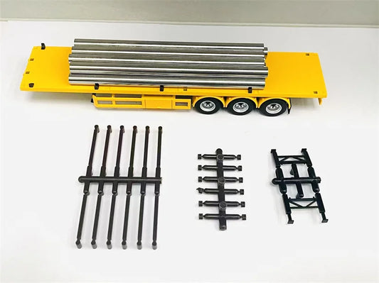 NEO 1:64 Full metal trailer plate Yellow Diecast Model Car
