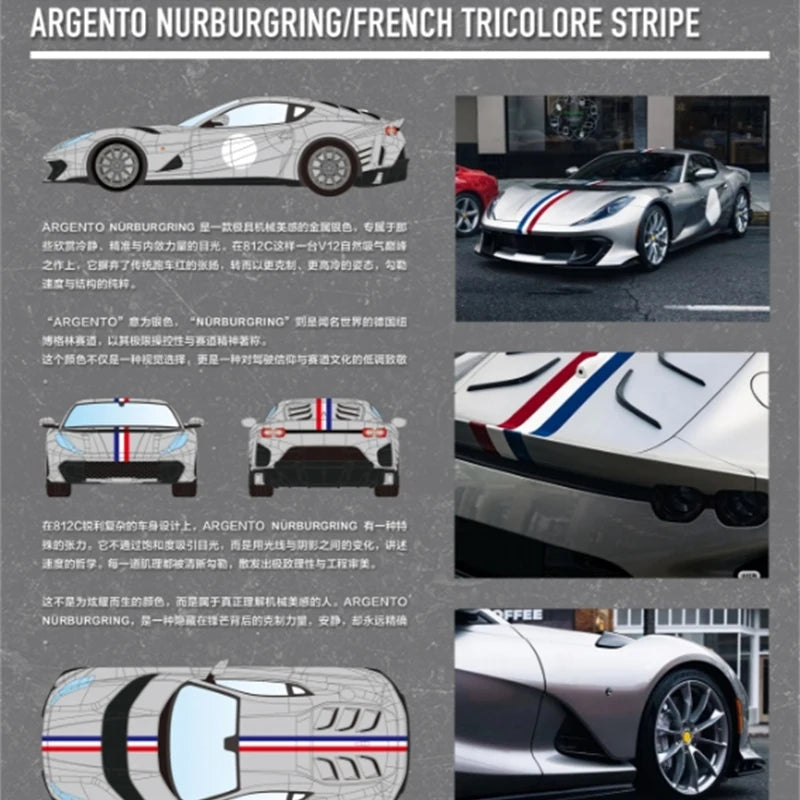 TOC Diecast 1:64 812 Competizione FE812C Diecast Model Car