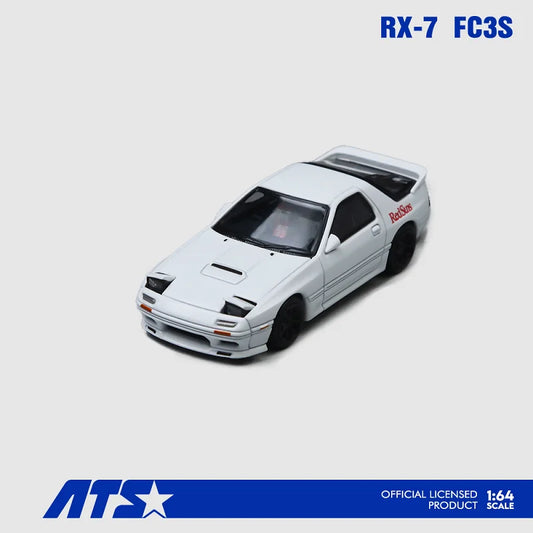 ATS 1:64 RX-7 FC3S Initial D Die-Cast Car Model Miniature Gifts