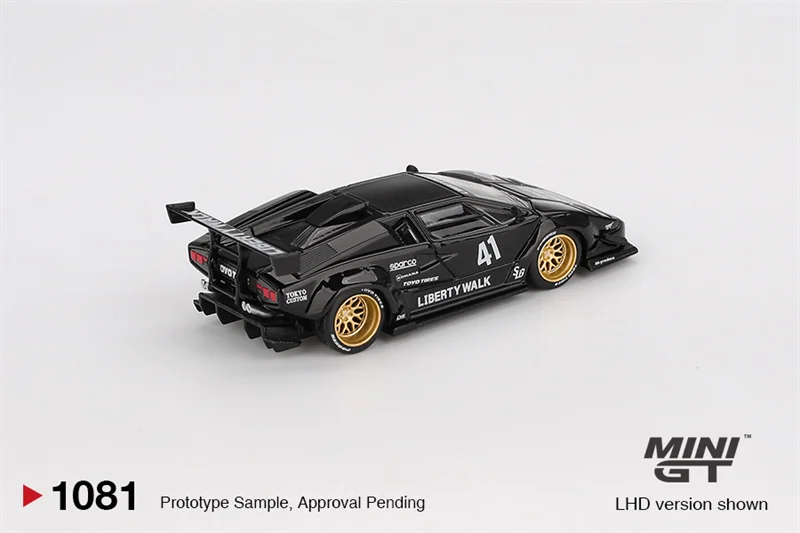MINI GT 1:64 Countach LB-WORKS Black Diecast Model Car