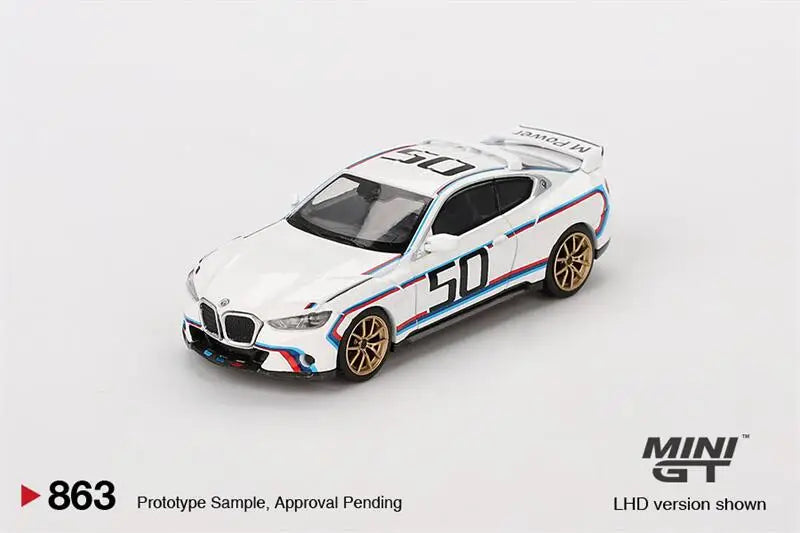 **Pre-Order** MINI GT 1:64 3.0 CSL White LHD Diecast Model Car