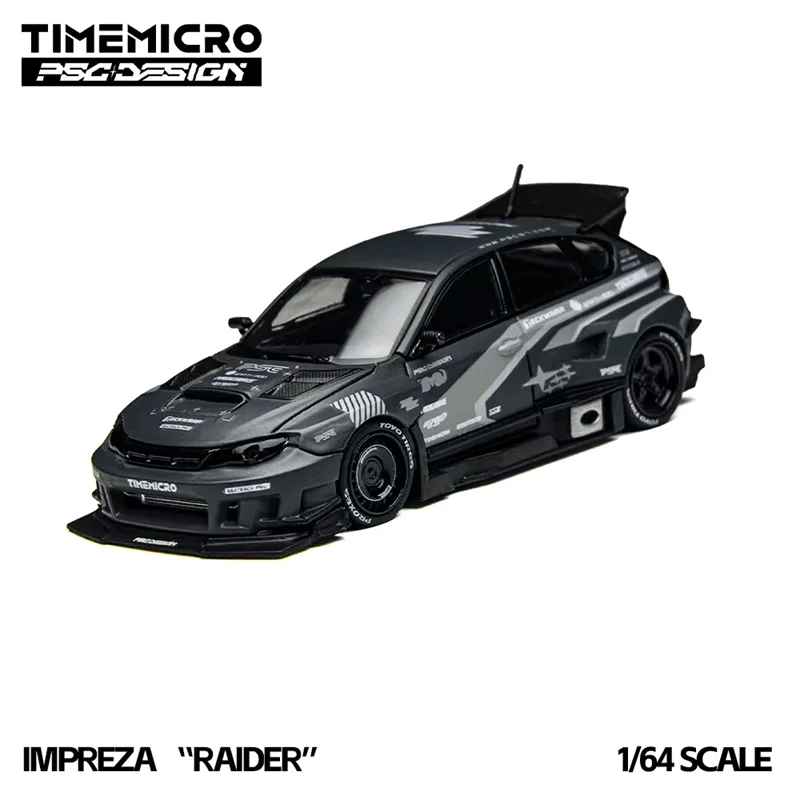 TimeMicro × PSC DESIGN 1:64 Impreza RAIDER Die-Cast Car Model Miniature Gifts