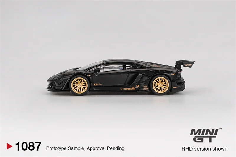 [PreSale] MINI GT 1:64 LBWK LB WORKS Aventador Limited Edition Matte Black 1087 Diecast Model Car