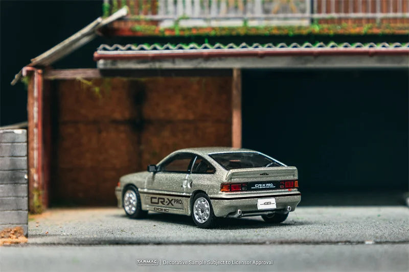 Tarmac Works 1:64 Ballade Sports MUGEN CR-X PRO Silver Diecast Model Car