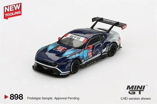 MINI GT 1:64 Mustang GT3 NO.64 Multimatic 2024 IMSA Daytona 24Hrs Die-Cast Car Model Miniature Gifts