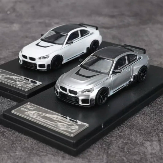 Fei xiang FX 1:64 M2 Coupe Silver Limited500 Diecast Model Car