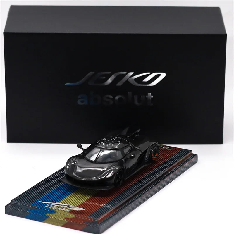 HKM Premium 1:64 Jesko Absolut Full Carbon Die-Cast Car Model Miniature Gifts