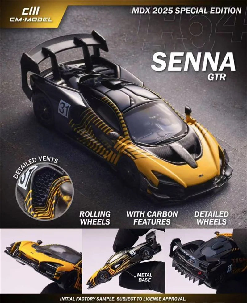 CM MODEL 1:64 SennaGTR MDX2025 Diecast Model Car