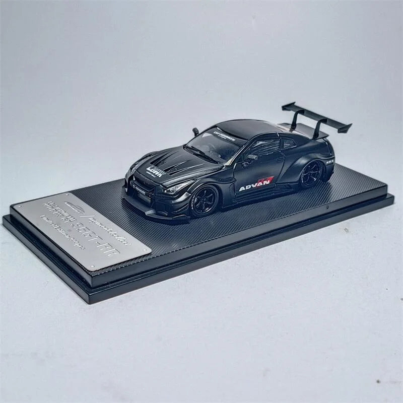 Model Collect MC 1:64 LBWK LB WORK GT R35 Matte Black Diecast Model Car