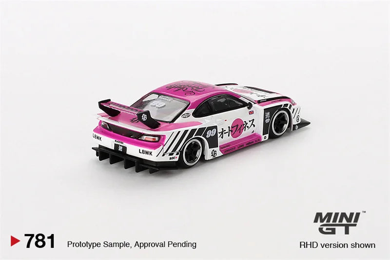 **Pre-Order** MINI GT 1:64 LB-Super Silhouette S15 SILVIA Auto Finesse SEMA 2023 Pink RHD Diecast Model Car