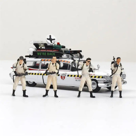 [PreSale] DBM 1:64 Ghostbusters 4 Figure Set Diorama Models "No includes Model Car"