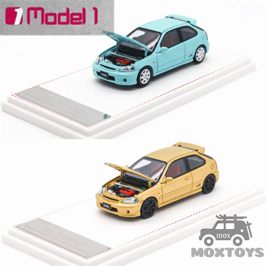 Model One 1:64 Civic Type-R EK9 limited999 Diecast Model Car
