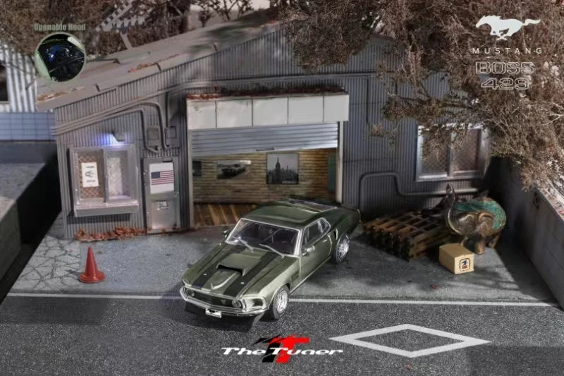 [PreSale]  The Tuner 1:64 Mustang Boss 429  1969 7.0L V8 Diecast Model Car