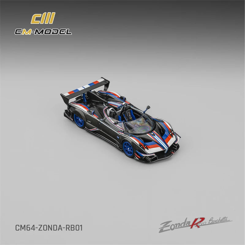 CM MODEL 1:64 Pagani Zonda Revo Barchetta 1of1 Black Diecast Model Car
