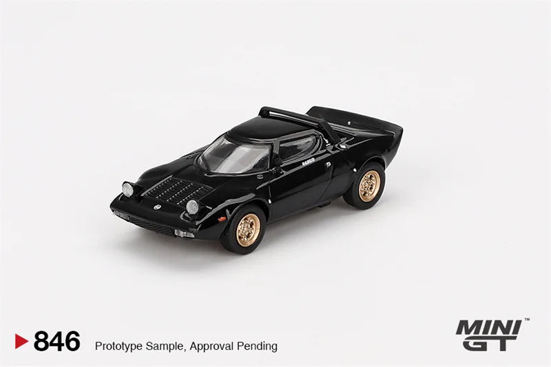 **Pre-Order** MINI GT 1:64 Lancia Stratos HF Stradale Nero Black Diecast Model Car