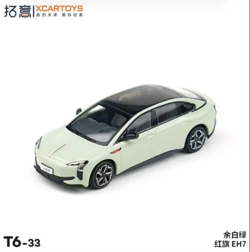 Xcartoys 1:64 HongQi EH7 Green Diecast Model Car