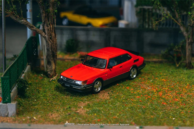 **Pre-Order** Tarmac Works 1:64 Saab 900 Turbo Red Diecast Model Car