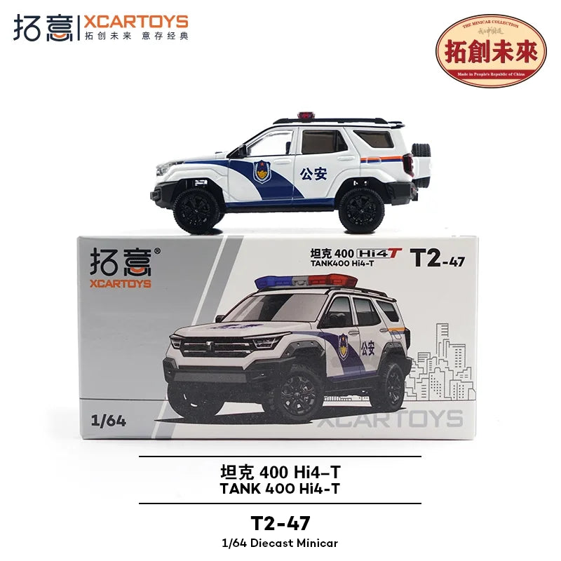 Xcartoys 1:64 Tank400 Police Diecast Model Car