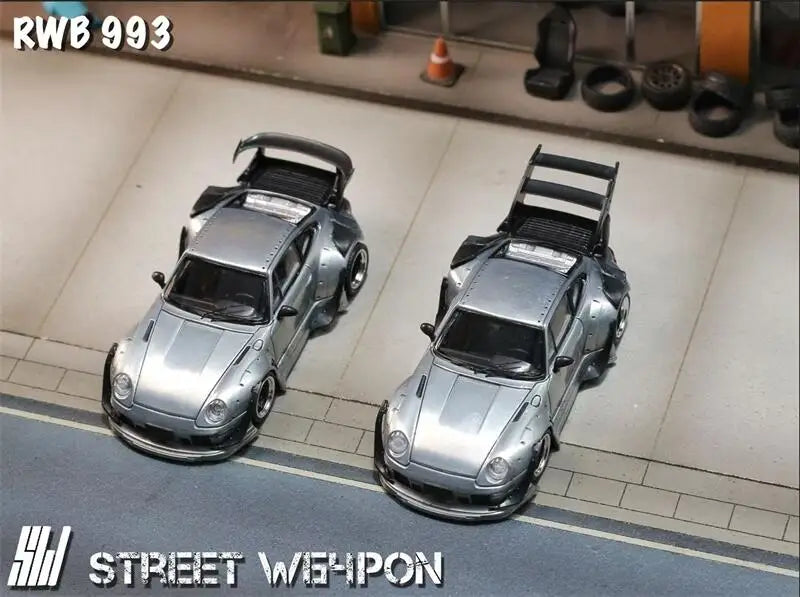SW 1:64 RWB 993 RAW Varnish version limited499 Diecast Model Car