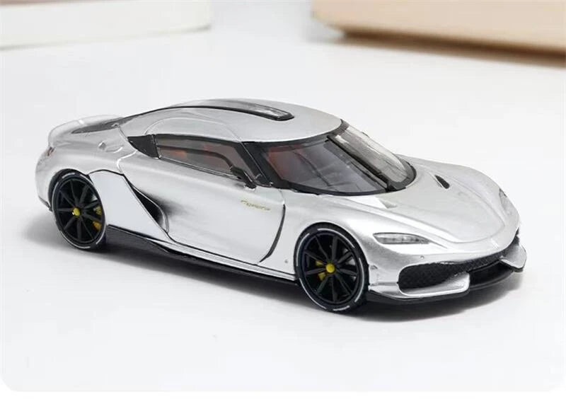 BSC 1:64 Gemera Grey White Transparent Blue Ice Blue Black Silver Die-Cast Car Model Collection Miniature