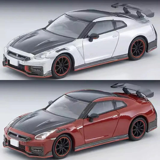 **Pre-Order**  TLV 1:64 GT-R Nismo Silver Black / Red Black Diecast Model Car