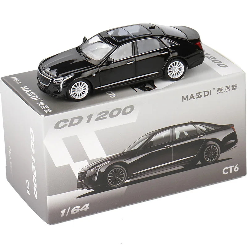 MASDI 1:64 CT6 black Diecast Model Car