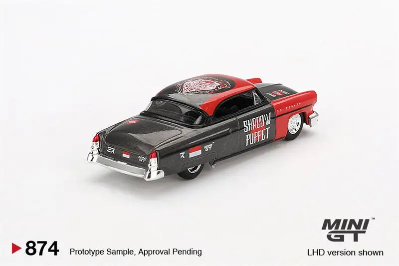 blister box - MINI GT 1:64 Lincoln Capri Hot Rod 1954 Shadow Puppet Diecast Model Car