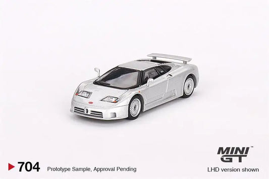 MINI GT 1:64 Bugatti EB110 GT Grigio Chiaro LHD Diecast Model Car