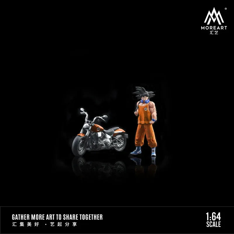 MoreArt 1:64 WUKONG MOTORCYCLE DOLL Diorama