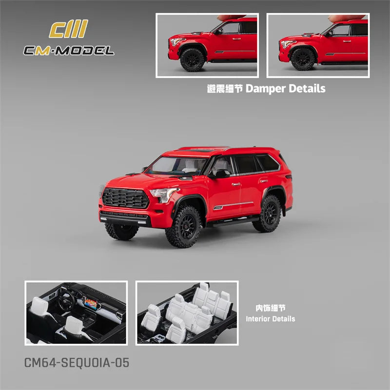 CM MODEL 1:64 Sequoia Die-Cast Car Model Miniature Gifts