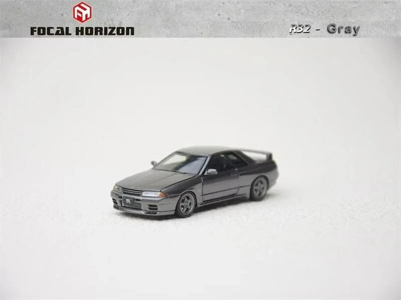 Focal Horizon FH 1:64 Skyline GT-R R32 S-Tune Gray Diecast Model Car
