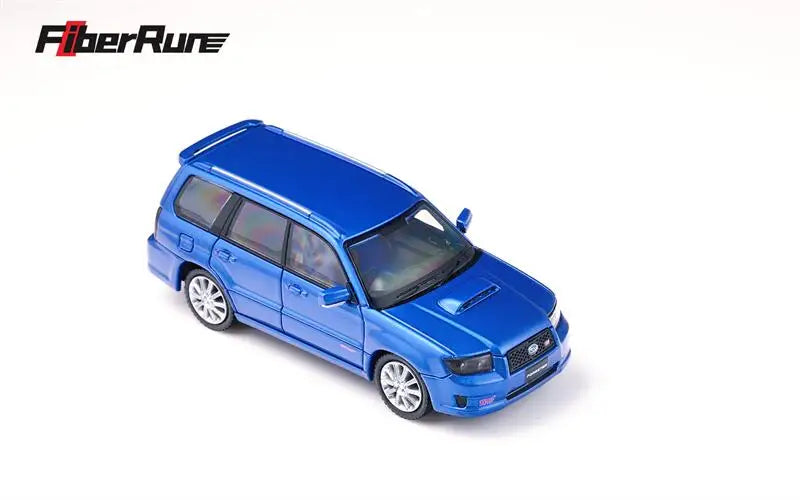 Fiber Run 1:64 Forester Mk2 SG9 Blue / Silver Diecast Model Car