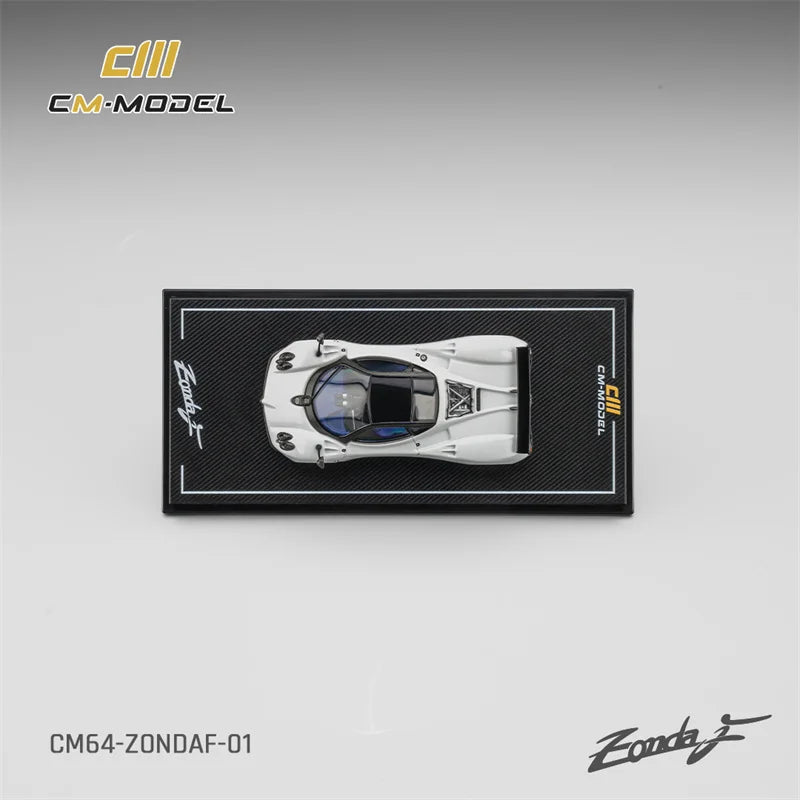 PreSale CM MODEL 1:64 ZondaF Pagani Pearl white Die-Cast Car Model Collection Miniature