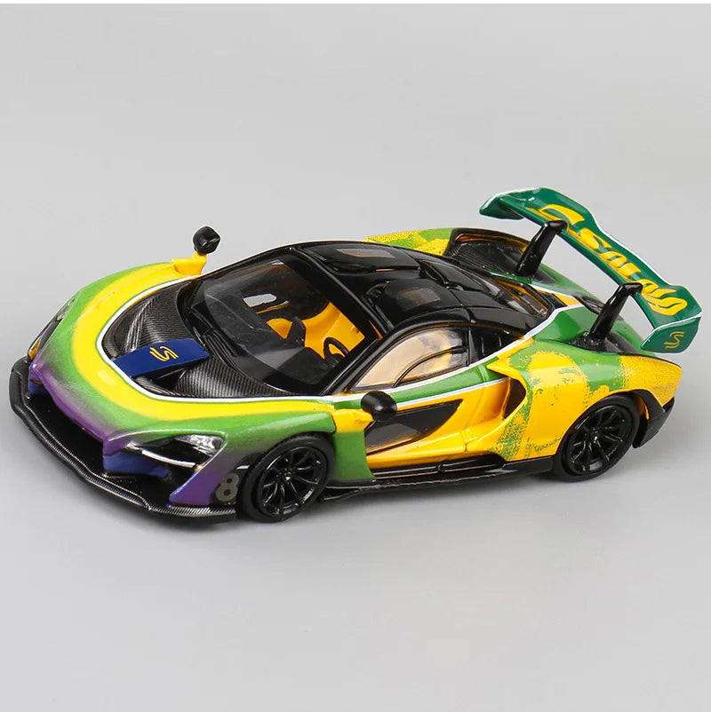 MASDI 1:64 Senna Yellow Green Diecast Model Car