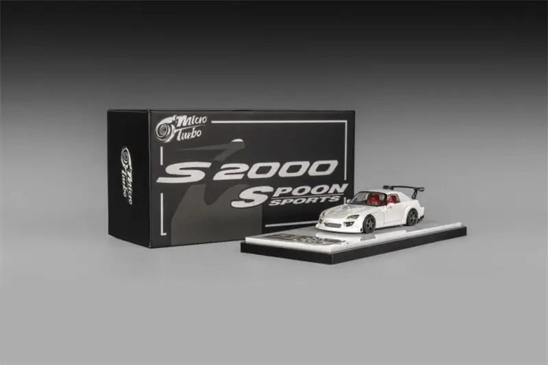 **Pre-Order** Micro Turbo 1:64 Spoon Sports S2000 Grand Prix White limited999 Diecast Model Car