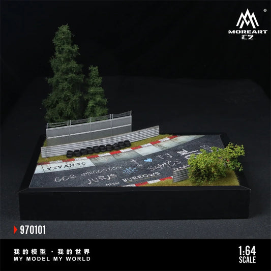 MoreArt  1:64 SCENE NURBURGRING TRAGK 01 Diorama