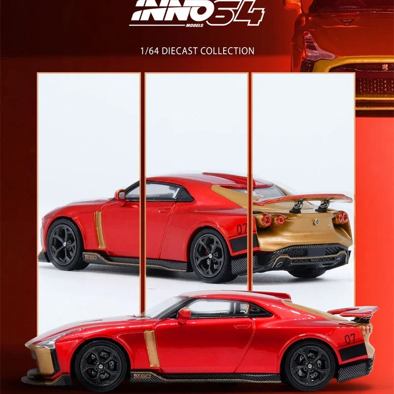 PreSale INNO64 1:64 R50 GTR Italsedign RedGold Collection Miniature DieCast Model Car