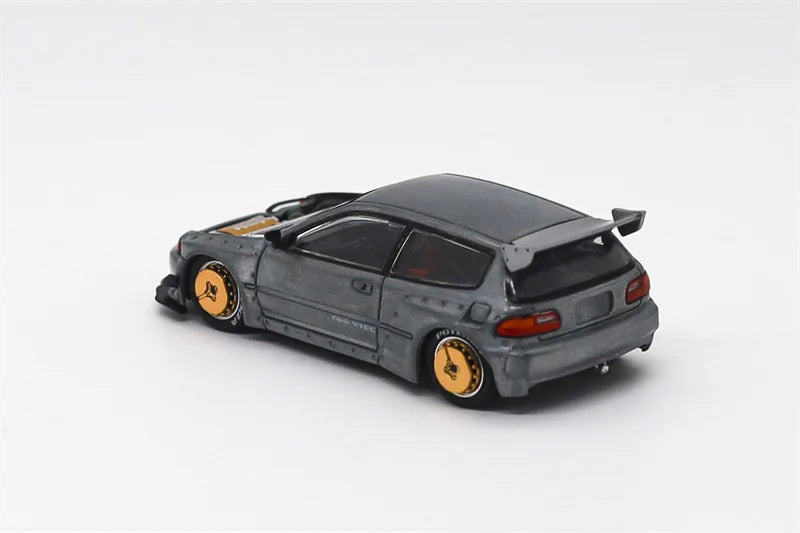 Xcartoys 1:64 Civic EG6 Pandem Raw Metal Die-Cast Car Model Miniature Gifts