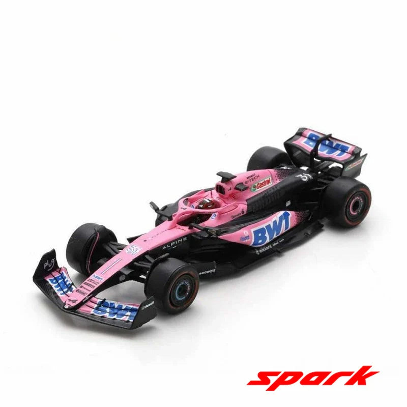 Spark 1:64 2023 BWT Alpine F1 Team A523 Diecast Model Car