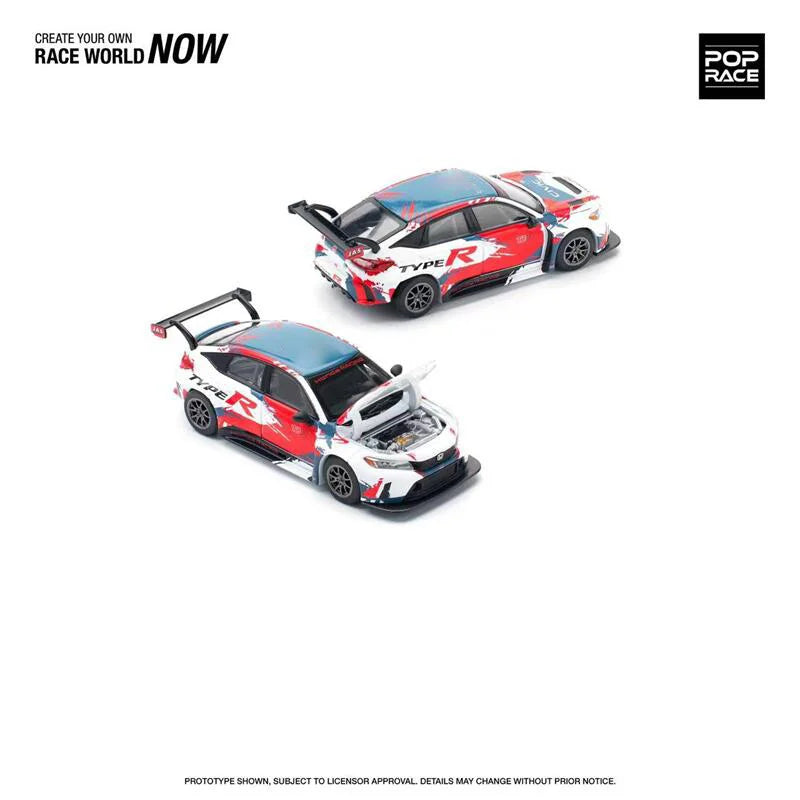 **Pre-Order** POP RACE 1:64 type R TCR Diecast Model Car